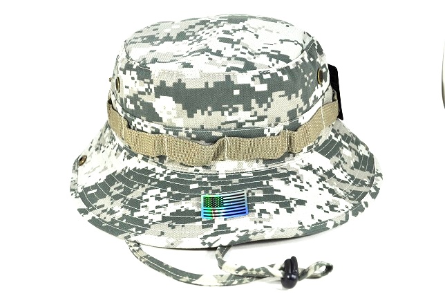 MB-001 MILITARY STYLE BOONIE HAT ADJUSTABLE- D-CAMO